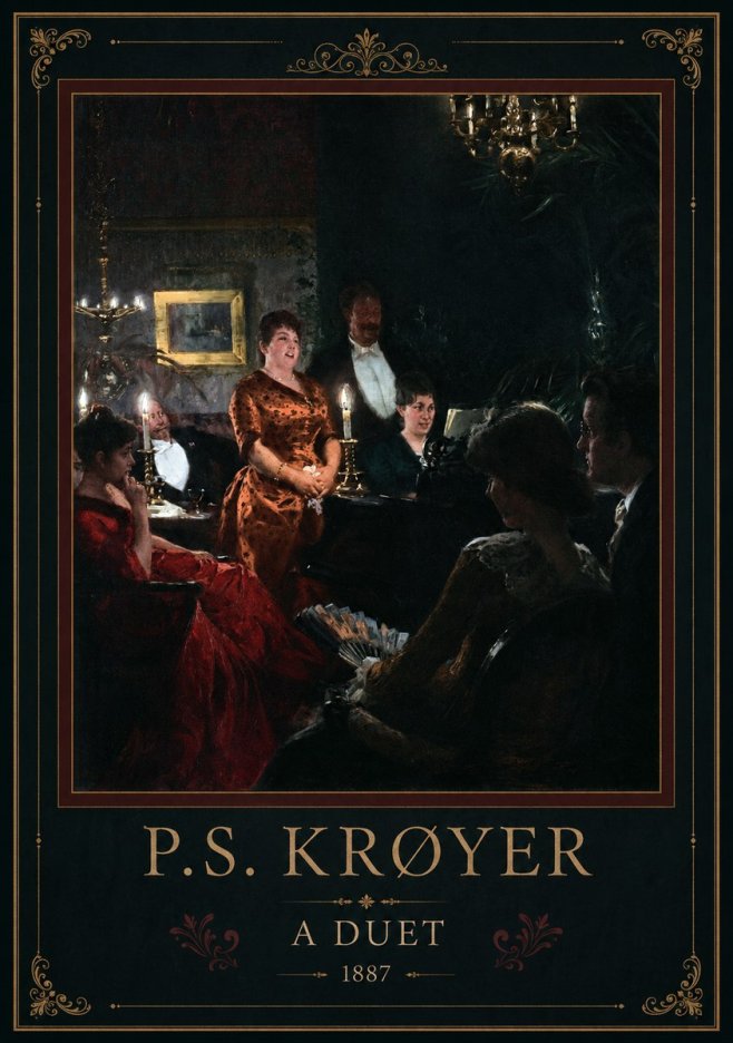 P.S. Krøyer A Duet No4 - Affiche