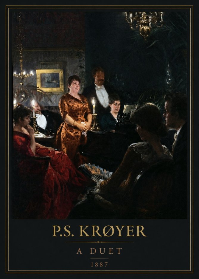 P.S. Krøyer A Duet No5 - Affiche