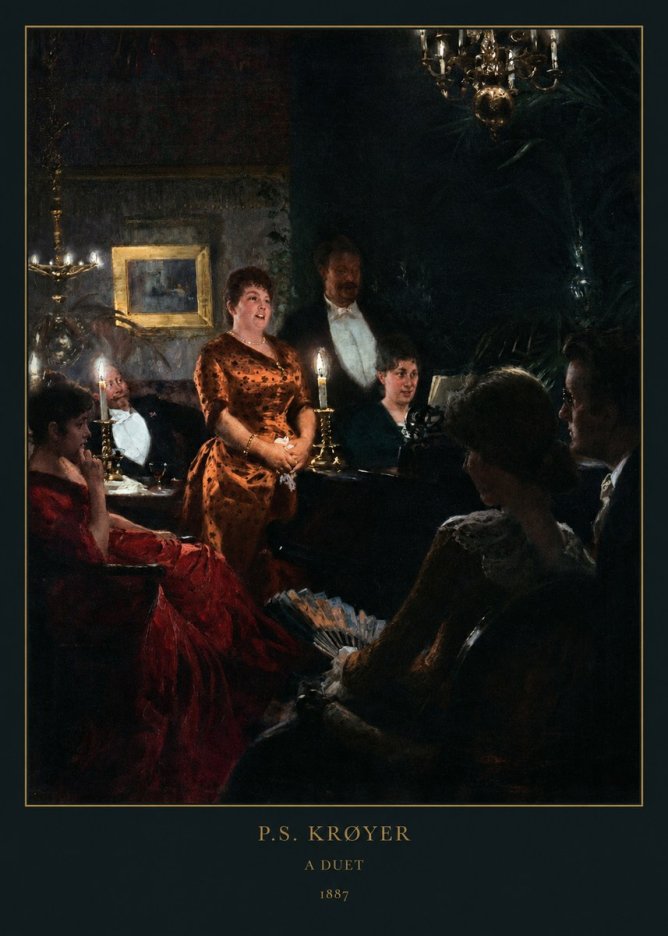 P.S. Krøyer A Duet No6 - Affiche