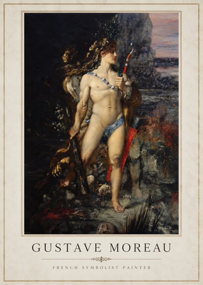 Gustave Moreau Saint Sebastian I No2 - Affiche