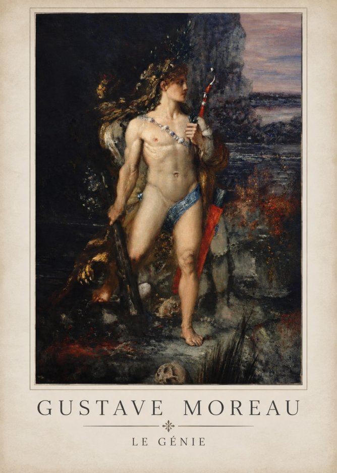 Gustave Moreau Saint Sebastian I No5 - Affiche