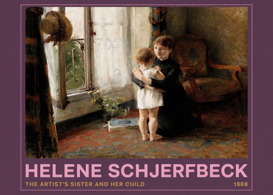 Helene Schjerfbeck The Artist's Sister and Her Child No2 - Affiche