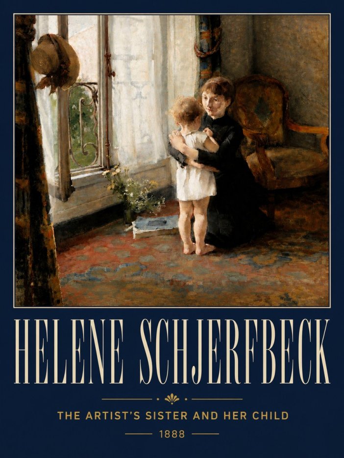 Helene Schjerfbeck The Artist's Sister and Her Child No5 - Affiche