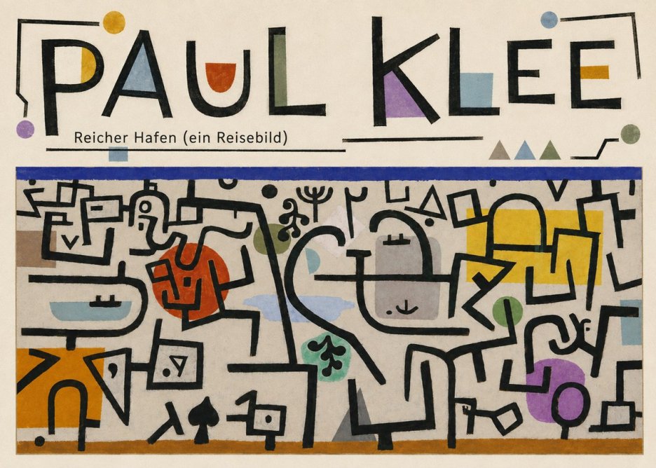 Paul Klee Reicher Hafen (Ein Reisebild) I No6 - Affiche