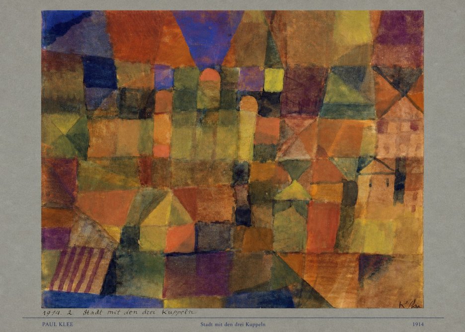 Paul Klee Stadt Mit Den Drei Kuppeln No6 - Affiche