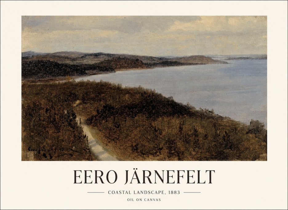 Eero Järnefelt Coastal Landscape, 1883 No1 - Affiche