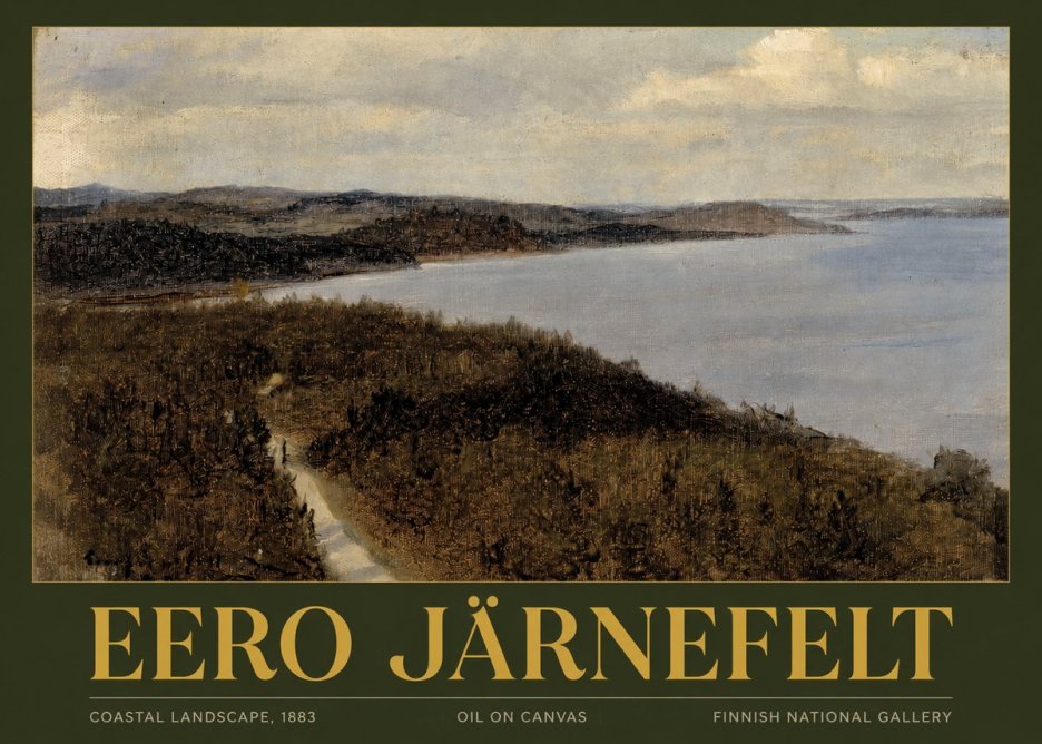 Eero Järnefelt Coastal Landscape, 1883 No2 - Affiche