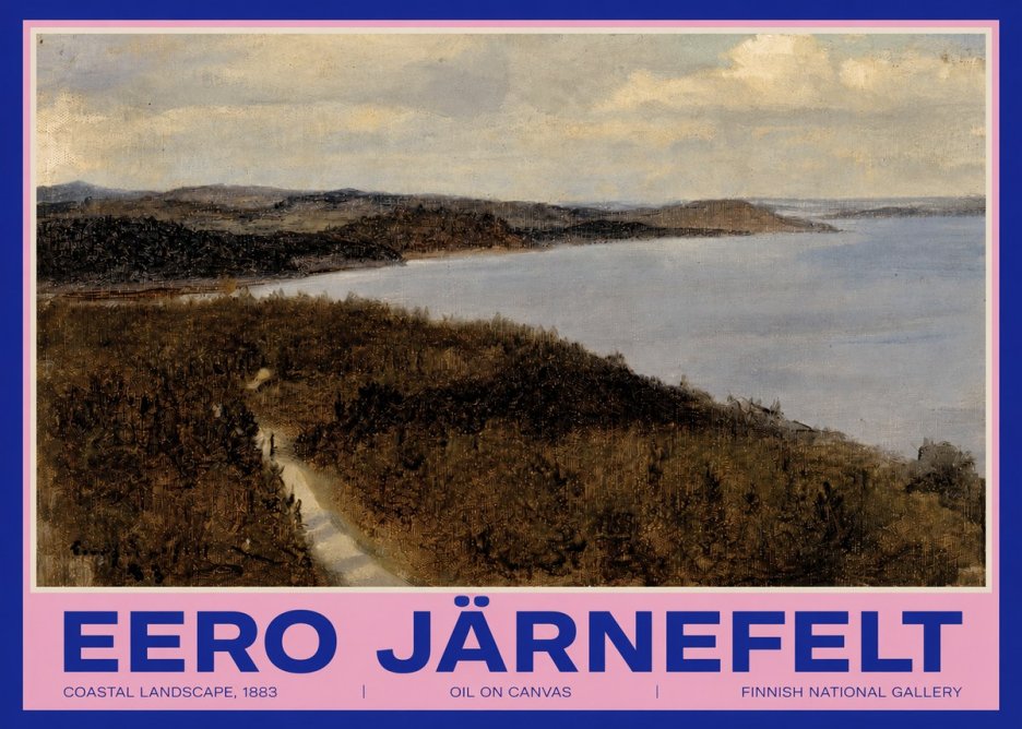 Eero Järnefelt Coastal Landscape, 1883 No3 - Affiche