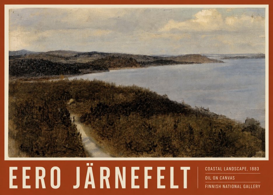 Eero Järnefelt Coastal Landscape, 1883 No4 - Affiche