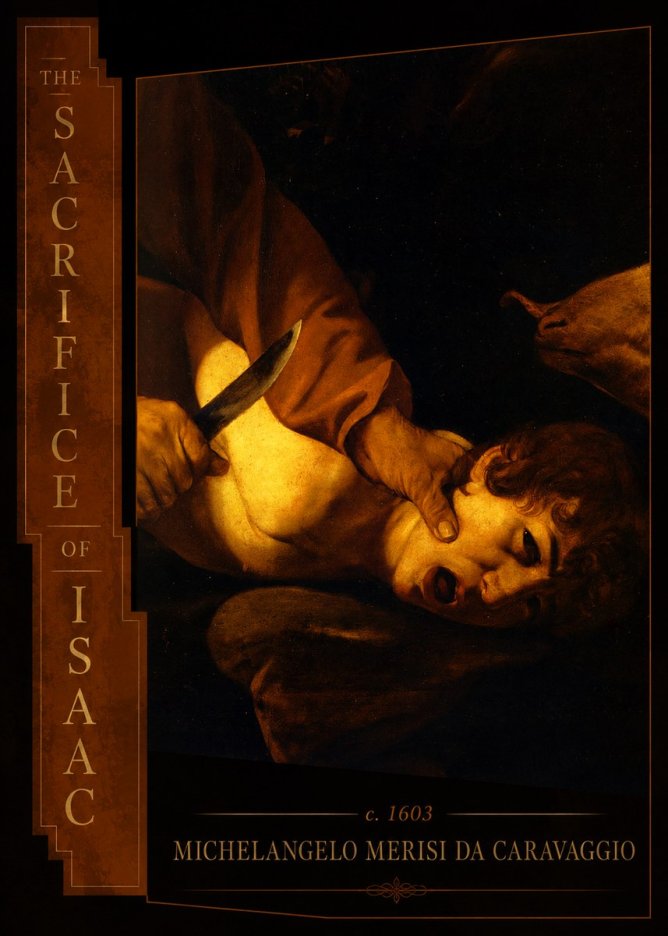 Michelangelo Merisi da Caravaggio The Sacrifice of Isaac II No2 - Affiche