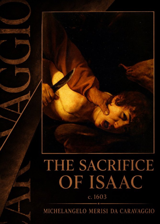 Michelangelo Merisi da Caravaggio The Sacrifice of Isaac II No5 - Affiche