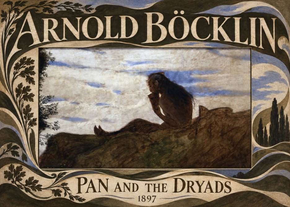 Arnold Böcklin Pan and the Dryads No5 - Affiche