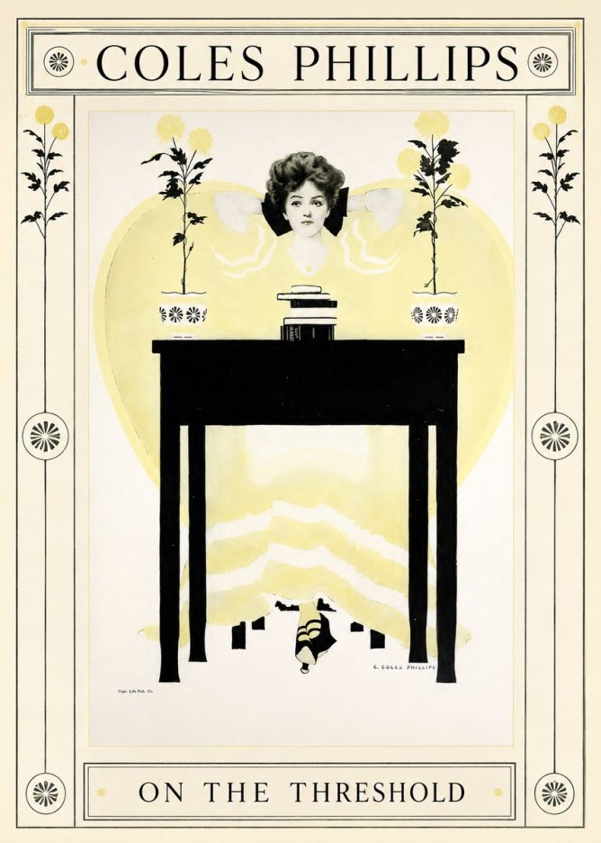 Coles Phillips On the Threshold No1 - Affiche