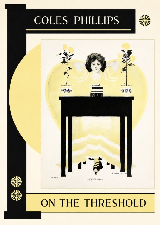 Coles Phillips On the Threshold No5 - Affiche