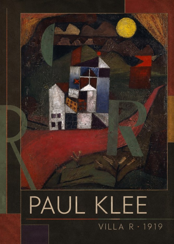 Paul Klee Villa R • 1919 No1 - Affiche
