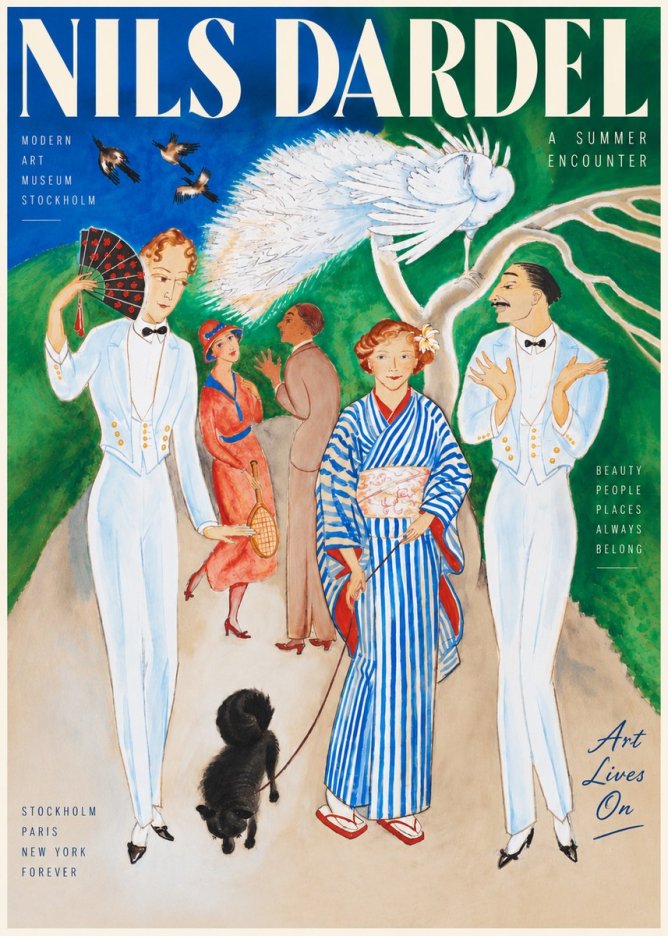 Nils Dardel A Brighter World No6 - Affiche