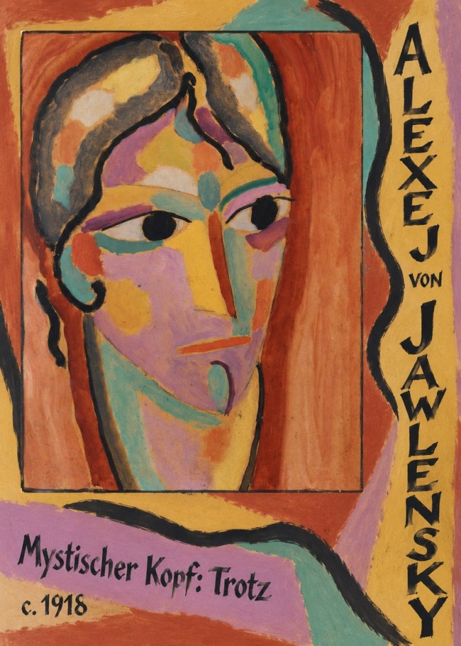Alexej von Jawlensky Mystischer Kopf: Trotz No2 - Affiche