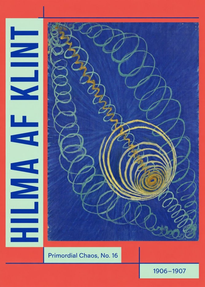 Hilma af Klint Primordial Chaos, No. 16 No5 - Affiche