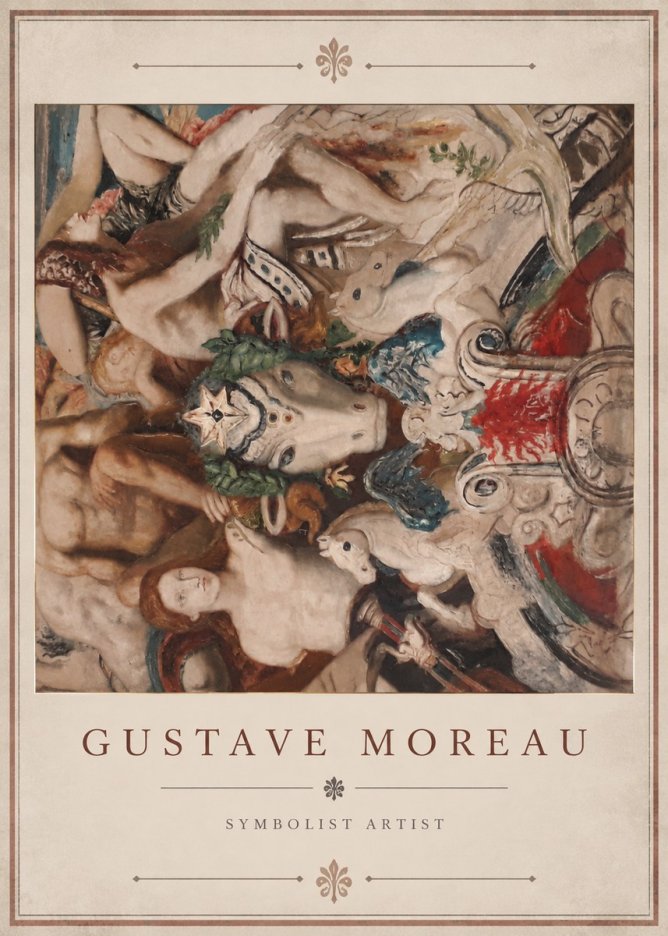 Gustave Moreau Mythological Composition No2 - Affiche