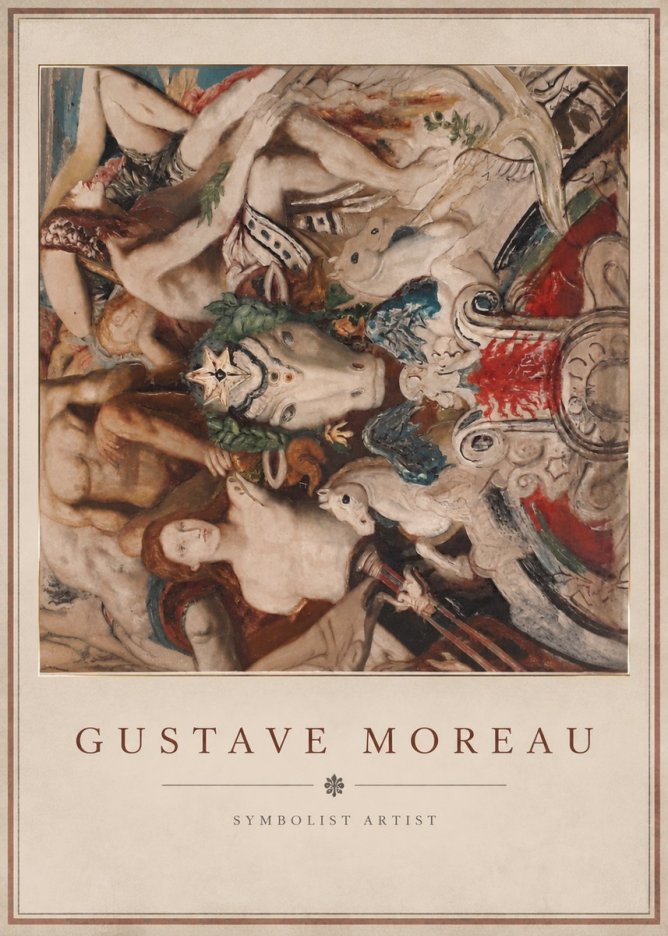 Gustave Moreau Mythological Composition No3 - Affiche