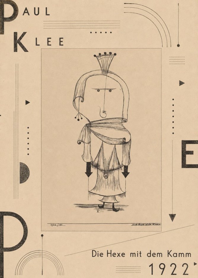 Paul Klee Die Hexe Mit Dem Kamm No5 - Affiche