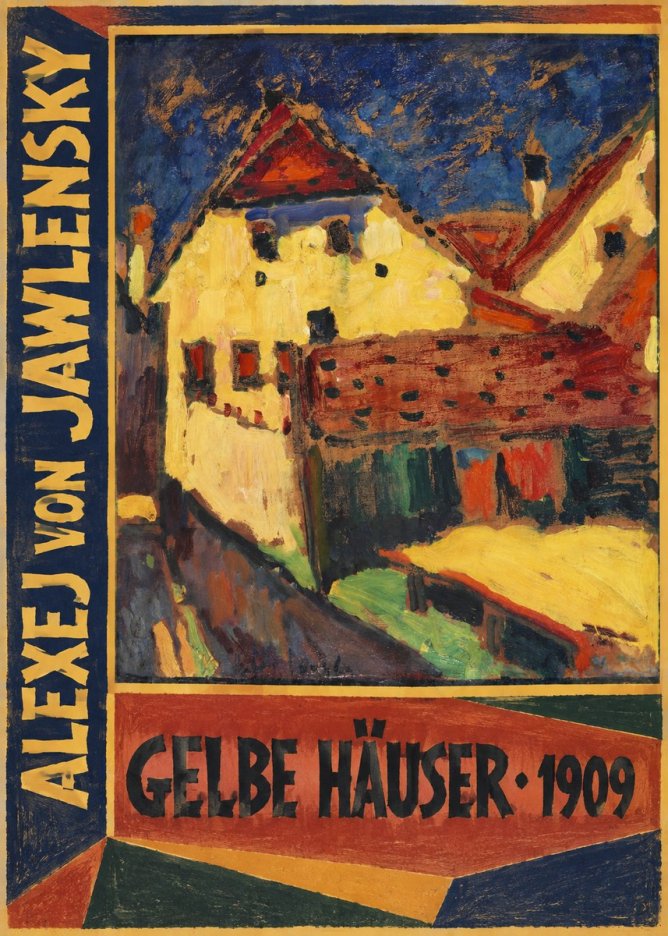 Alexej von Jawlensky Gelbe Häuser No2 - Affiche