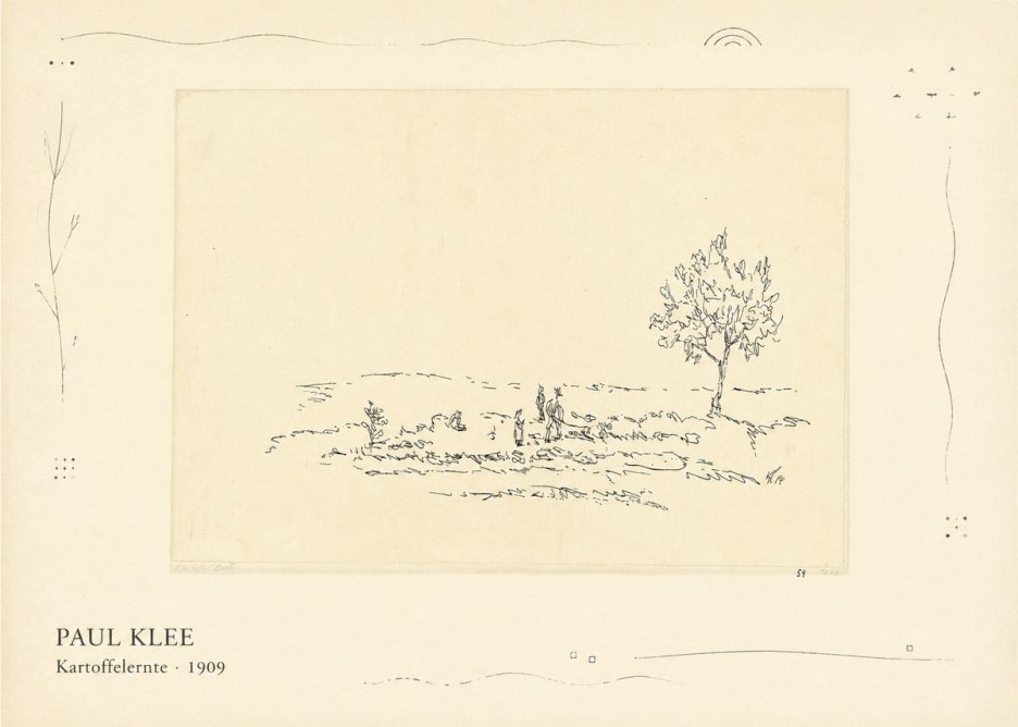 Paul Klee Kartoffelernte · 1909 No3 - Affiche