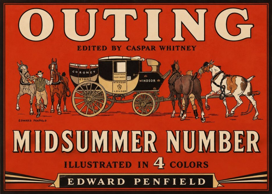 Edward Penfield Outing - Midsummer Number No2 - Affiche