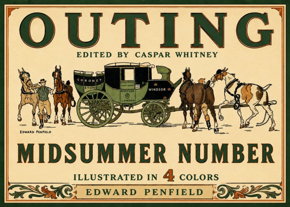 Edward Penfield Outing - Midsummer Number No6 - Affiche