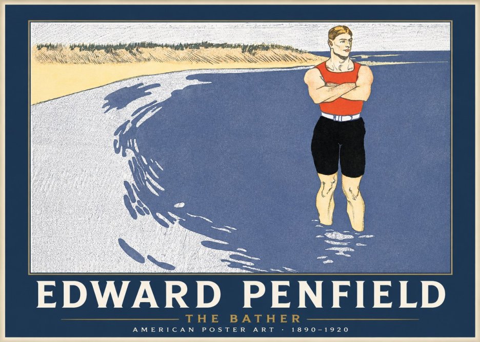 Edward Penfield The Bather No1 - Affiche