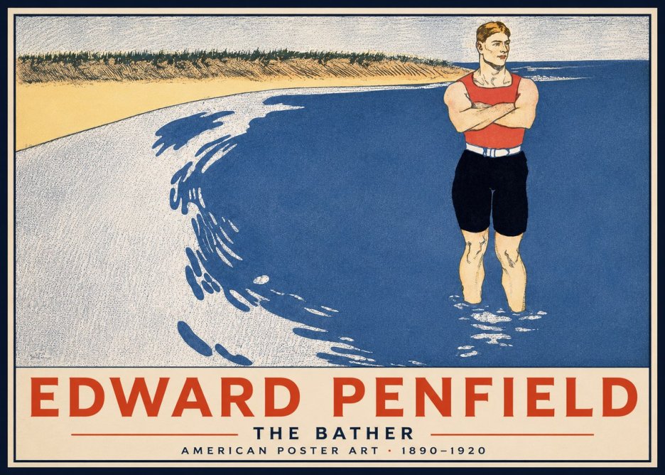 Edward Penfield The Bather No2 - Affiche