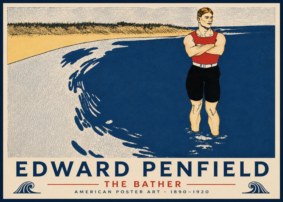 Edward Penfield The Bather No6 - Affiche