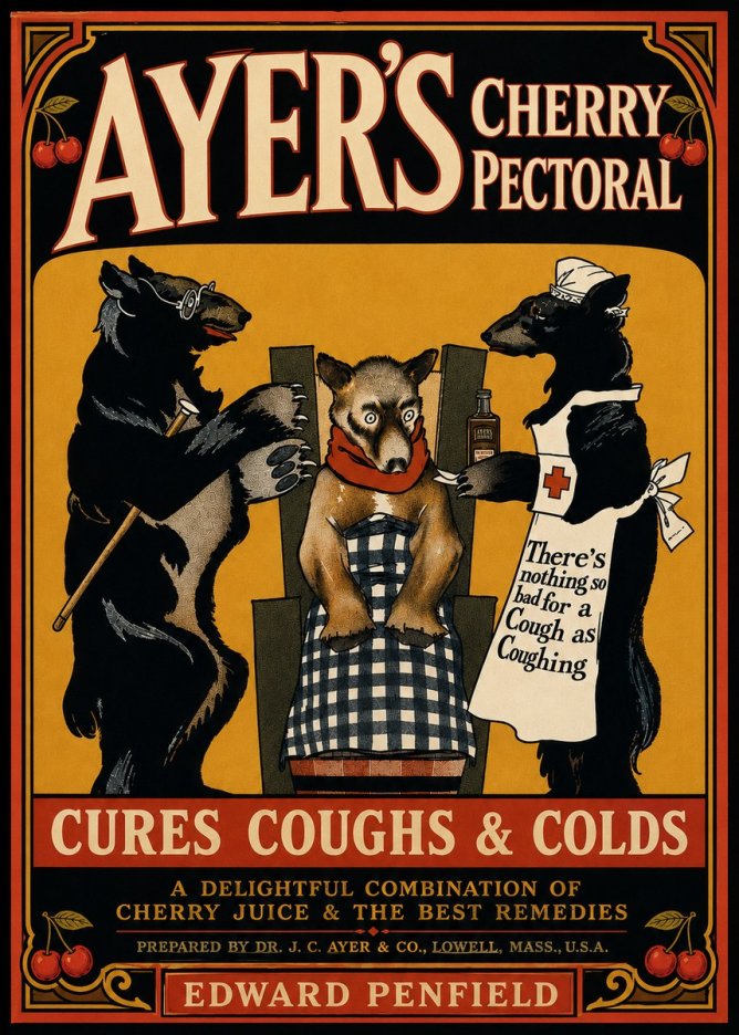 Edward Penfield Ayer's Cherry Pectoral No5 - Affiche
