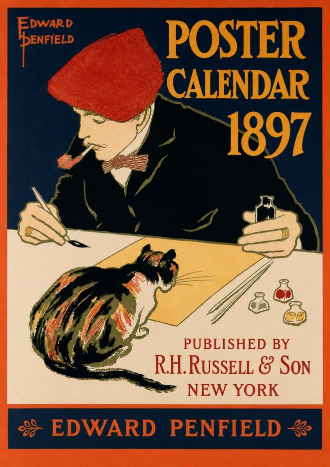 Edward Penfield Poster Calendar 1897 No2 - Affiche