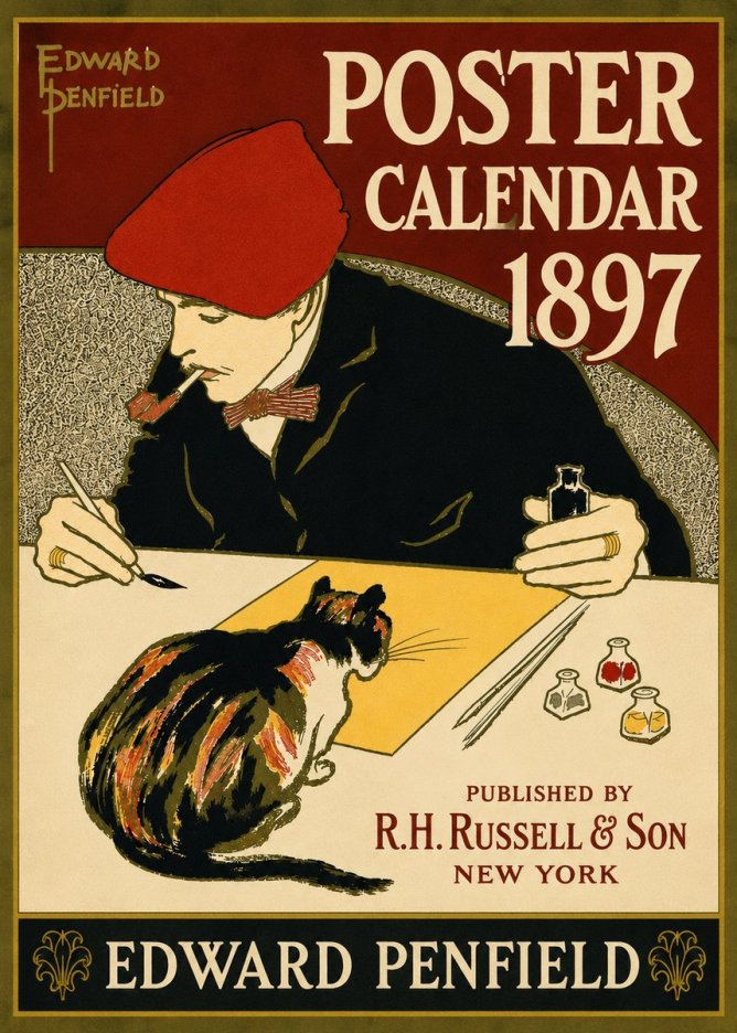 Edward Penfield Poster Calendar 1897 No6 - Affiche