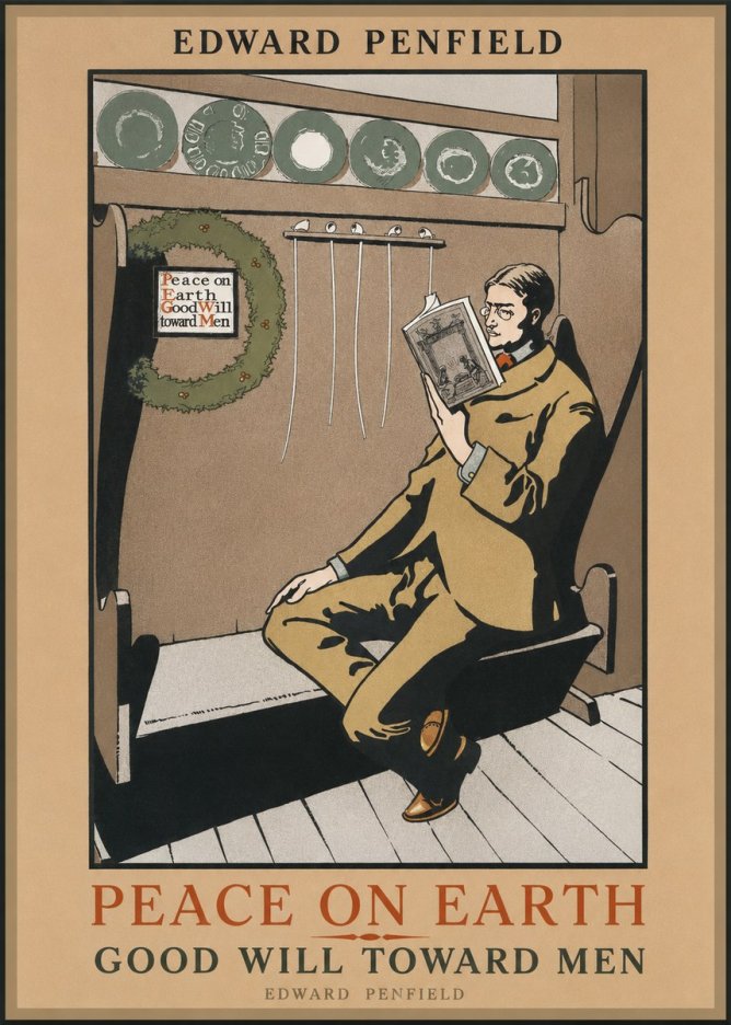 Edward Penfield Peace on Earth Good Will Toward Men No1 - Affiche
