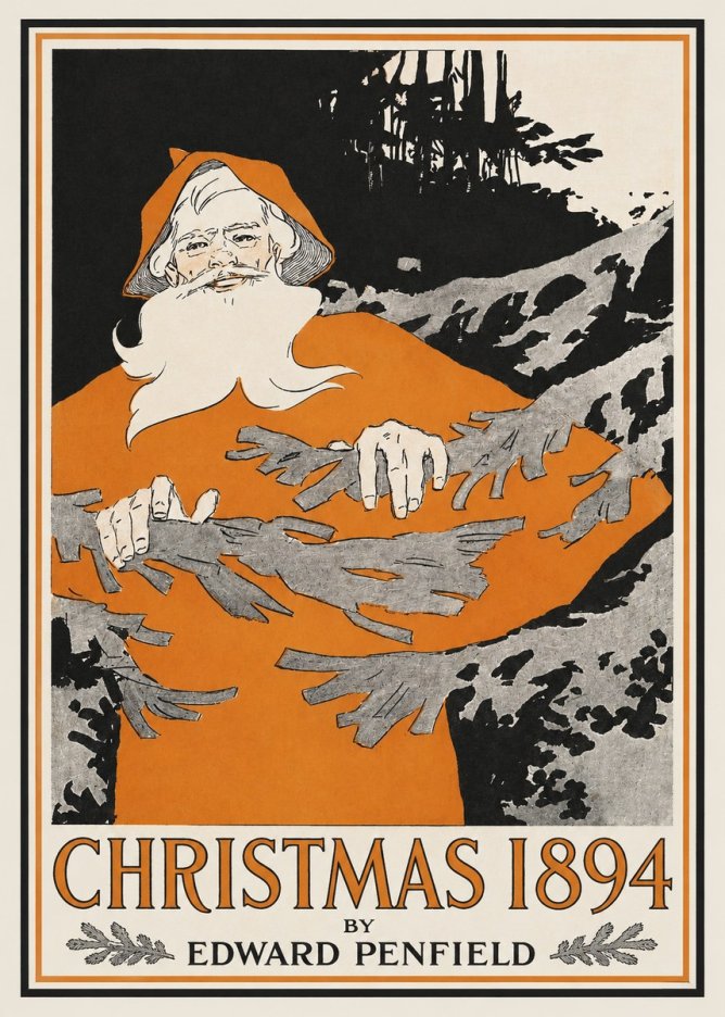 Edward Penfield Christmas 1894 No2 - Affiche