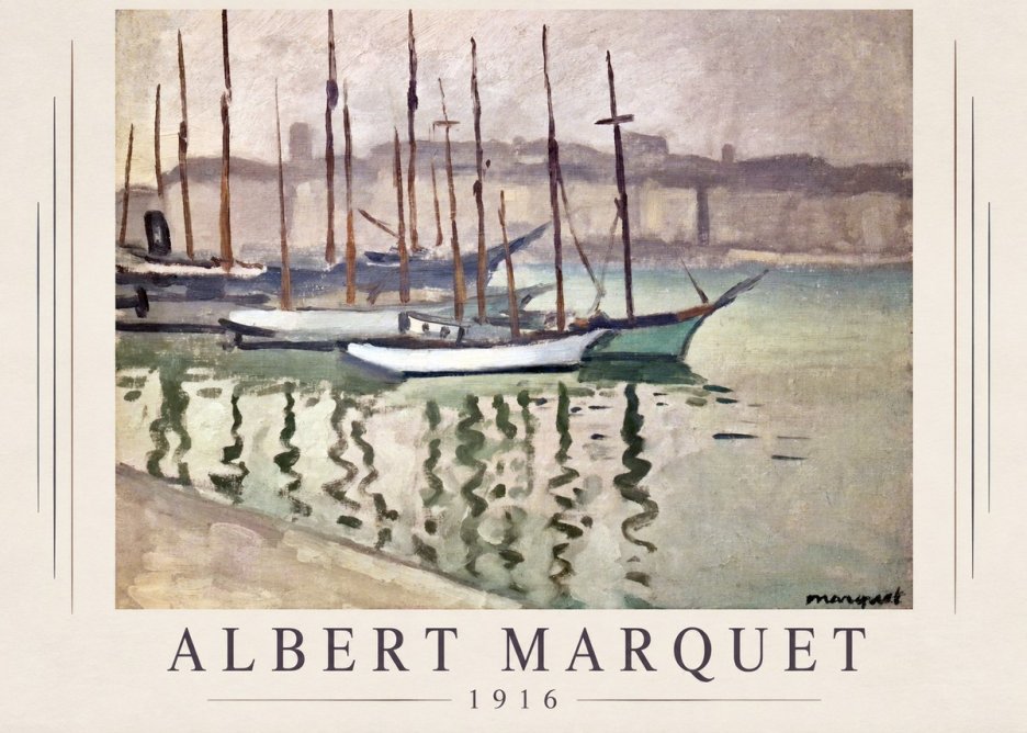 Albert Marquet Le Port Du Havre No1 - Affiche