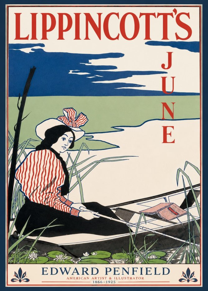 Edward Penfield Lippincott's June No3 - Affiche
