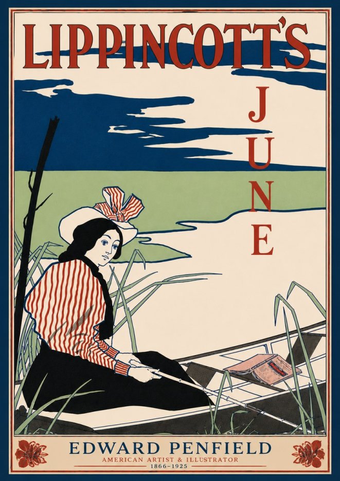 Edward Penfield Lippincott's June No6 - Affiche