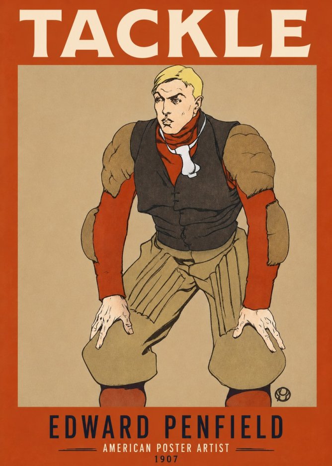 Edward Penfield Tackle No2 - Affiche