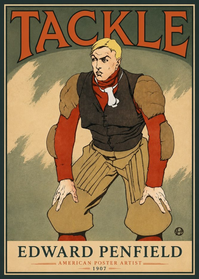 Edward Penfield Tackle No3 - Affiche