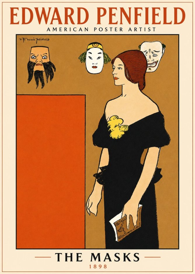 Edward Penfield The Masks No5 - Affiche