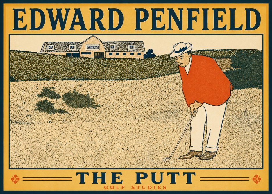 Edward Penfield The Putt No6 - Affiche