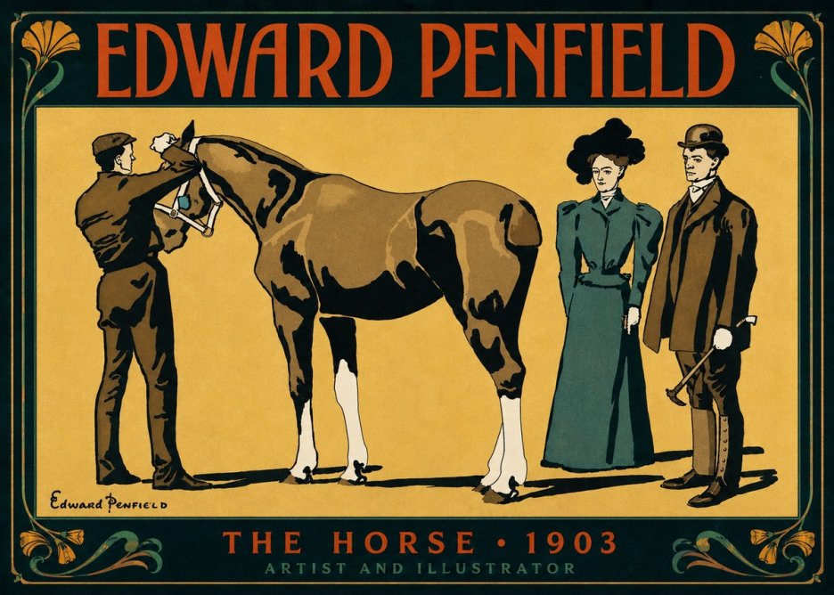 Edward Penfield The Horse No4 - Affiche