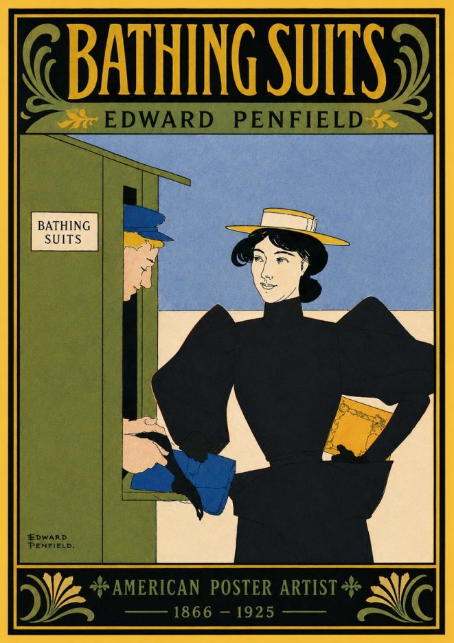 Edward Penfield Bathing Suits No5 - Affiche