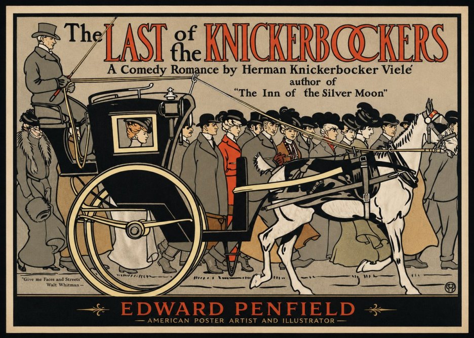 Edward Penfield The Last of the Knickerbockers No1 - Affiche