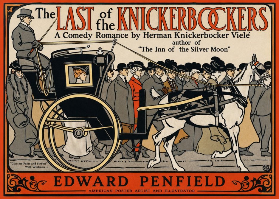 Edward Penfield The Last of the Knickerbockers No2 - Affiche