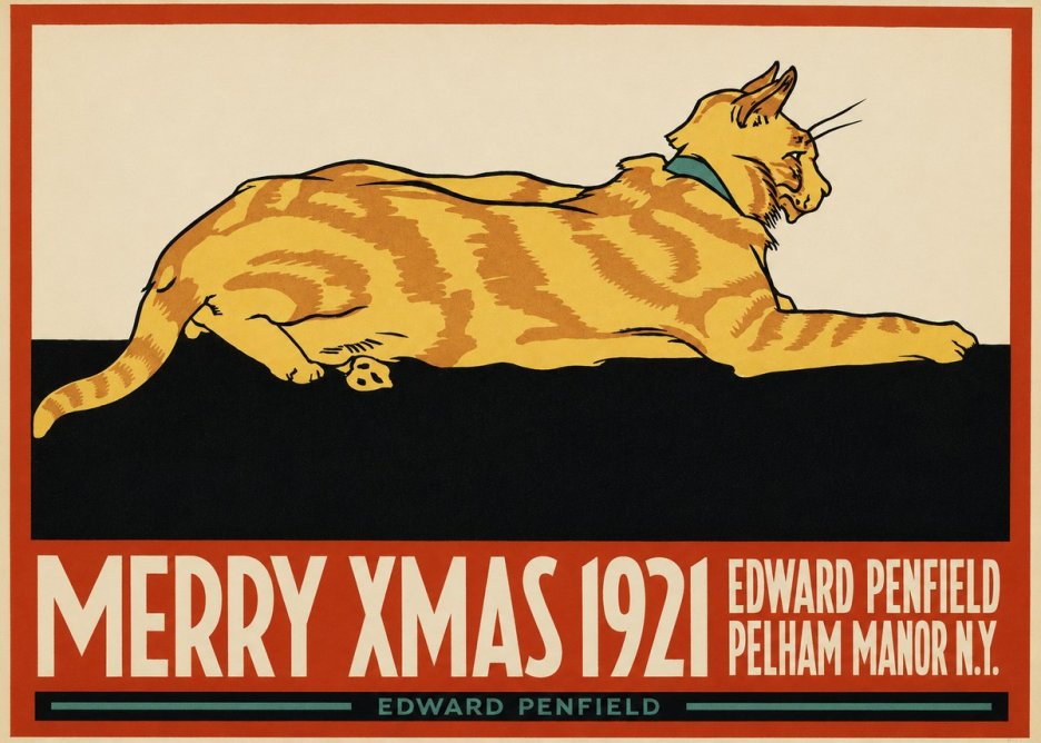 Edward Penfield Merry Xmas 1921 No2 - Affiche