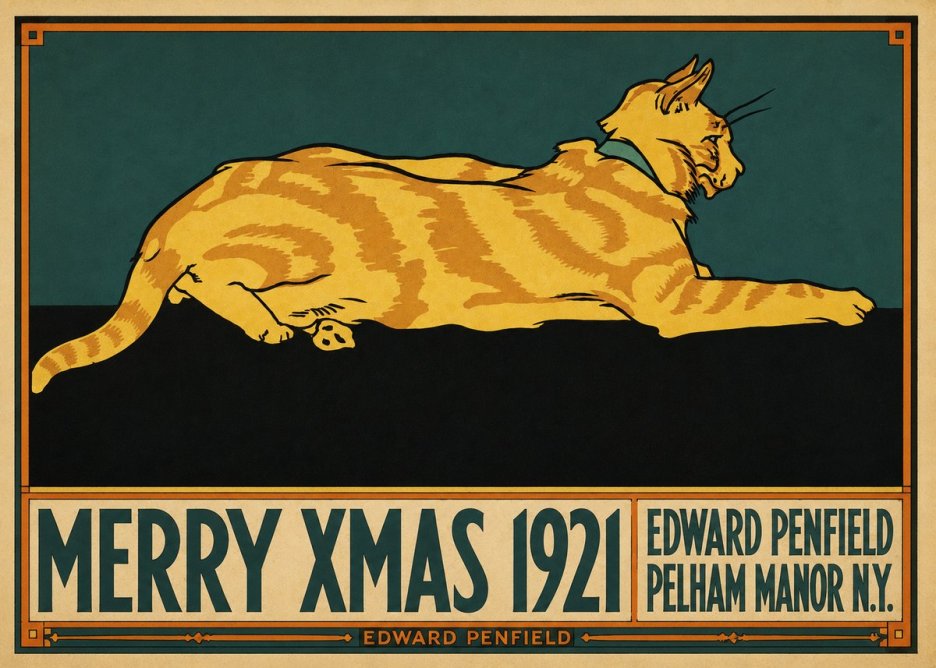Edward Penfield Merry Xmas 1921 No3 - Affiche